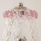 Lámparas de mesa italianas de cristal de Murano claro y rosa, década de 2000. Juego de 2, Imagen 11