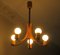 Danish Adjustable Chandelier with 5 Arms, 1970s, Image 6