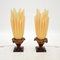 Vintage French Flaming Table Lamps by Georgia Jacob, 1970s, Set of 2 3
