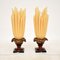 Vintage French Flaming Table Lamps by Georgia Jacob, 1970s, Set of 2 2
