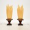 Vintage French Flaming Table Lamps by Georgia Jacob, 1970s, Set of 2 1
