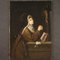 Artiste Italien, Sainte Catherine de Sienne, 1730, Huile sur Toile, Encadrée 1