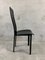 Postmodern Black Leather Dining Chairs, 1980s, Set of 4 8