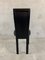 Postmodern Black Leather Dining Chairs, 1980s, Set of 4 6