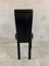 Postmodern Black Leather Dining Chairs, 1980s, Set of 4, Image 6