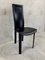 Postmodern Black Leather Dining Chairs, 1980s, Set of 4 9
