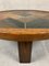 Brutalist Oak and Stone Coffee Table, 1980s, Image 6