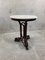 Tavolino in legno curvato e marmo. anni '80, Immagine 1