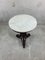 Bentwood and Marble Side Table. 1980s 8