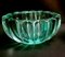 Art Deco Green Molded Glass Bowl by Pierre Davesn, 1930s 6