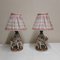 Antique Figurative Bedside Lamps with Porcelain Bases, 1900s, Set of 2 1