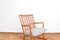 Oak ML33 Rocking Chair by Hans J. Wegner for A/S Mikael Laursen, 1950s, Image 7