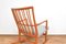 Oak ML33 Rocking Chair by Hans J. Wegner for A/S Mikael Laursen, 1950s, Image 9