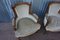 Vintage French Louis XVI Style Salon Armchairs with Ottoman from Ets Faye-Couzon, 1950s, Image 16