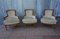 Vintage French Louis XVI Style Salon Armchairs with Ottoman from Ets Faye-Couzon, 1950s, Image 15