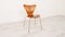 Silla de comedor 3107 vintage de teca de Arne Jacobsen para Fritz Hansen, años 50, Imagen 6