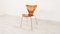 Sedia da pranzo nr. 3107 vintage in teak di Arne Jacobsen per Fritz Hansen, anni '50, Immagine 7