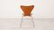Sedia da pranzo nr. 3107 vintage in teak di Arne Jacobsen per Fritz Hansen, anni '50, Immagine 4