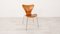 Vintage Teak 3107 Dining Chair by Arne Jacobsen for Fritz Hansen, 1950s 1