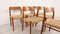 Modell 75 Esszimmerstühle aus Teak von Niels Otto Møller für JL Møllers, 1950er, 6 . Set 2