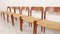 Teak Model 75 Dining Chairs by Niels Otto Møller for J.L. Møllers, 1950s, Set of 6 6