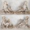 Carved Limestone Fountain Putti with Dolphins, 1800s, Set of 4 15