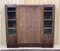 Art Deco 4-Door Cabinet in Walnut, Mahogany and Teak 1
