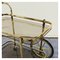 Vintage Bar Cart in Glass and Metal 6