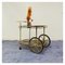 Vintage Bar Cart in Glass and Metal 4