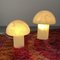 Lampes Mushroom Vintage en Verre Marbré, Allemagne, 1970s, Set de 2 7