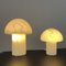 Vintage German Mushroom Lights in Marbled Glass, 1970s, Set of 2 5