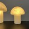 Lampes Mushroom Vintage en Verre Marbré, Allemagne, 1970s, Set de 2 4