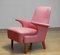 Armchair with Powder Pink Wool Upholstery by Dux, Sweden, 1950s 6