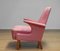 Armchair with Powder Pink Wool Upholstery by Dux, Sweden, 1950s 11