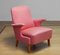 Armchair with Powder Pink Wool Upholstery by Dux, Sweden, 1950s, Image 4