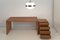 Desk with Drawer and Cabinet in Teak, 1960s, Set of 2, Image 2