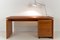 Desk with Drawer and Cabinet in Teak, 1960s, Set of 2 7