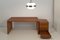 Desk with Drawer and Cabinet in Teak, 1960s, Set of 2, Image 3