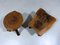 Brutalist Wooden Plant Tables, 1960s, Set of 2 3