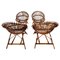 Bamboo and Rattan Chairs attributed to Franco Albini, 1960s, Set of 4, Image 8