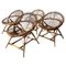 Bamboo and Rattan Chairs attributed to Franco Albini, 1960s, Set of 4, Image 3