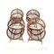 Bamboo and Rattan Chairs attributed to Franco Albini, 1960s, Set of 4, Image 5