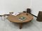 Tavolino da caffè rotondo in quercia, anni '50, Immagine 11