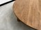 Tavolino da caffè rotondo in quercia, anni '50, Immagine 6
