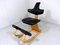 Thatsit Balance Chair in Beech & Leather Chair by Peter Hvidt for Stokke, 1990s, Image 8