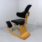Thatsit Balance Chair in Beech & Leather Chair by Peter Hvidt for Stokke, 1990s 12