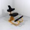 Thatsit Balance Chair in Beech & Leather Chair by Peter Hvidt for Stokke, 1990s 11