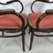Curved Wood Living Room Table and Chairs from Jacob & Josef Kohn, 1890s, Set of 5, Image 14
