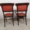Curved Wood Living Room Table and Chairs from Jacob & Josef Kohn, 1890s, Set of 5 18