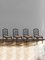 N.4 Black Lacquered and Vienna Straw Chairs from McGuire, 1970, Set of 4 1